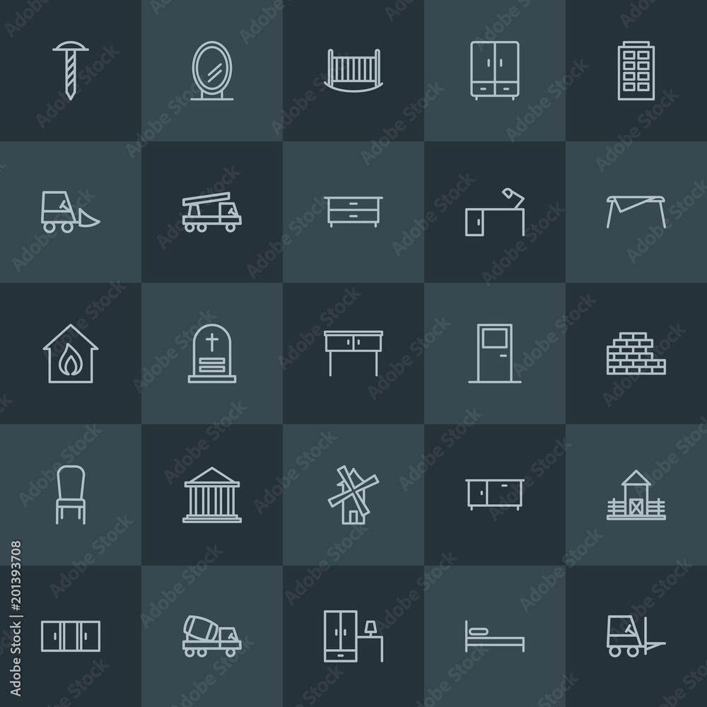 Modern Simple Set of industry, buildings, furniture Vector outline Icons. ..Contains such Icons as person, window, oval, cemetery, work and more on dark background. Fully Editable. Pixel Perfect. Modern Simple Set of industry, buildings, furniture Vector outline Icons. ..Contains such Icons as person, window, oval, cemetery, work and more on dark background. Fully Editable. Pixel Perfect.