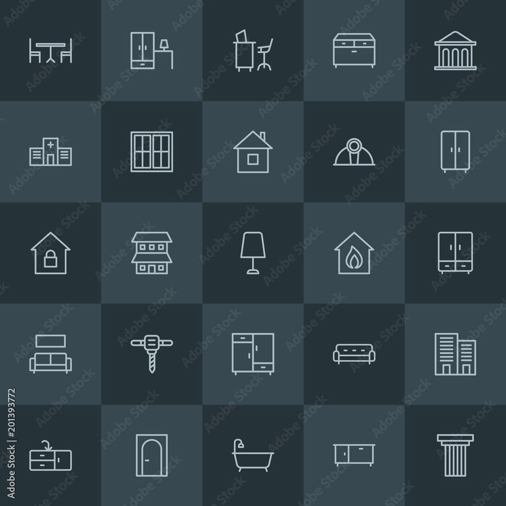 Modern Simple Set of industry, buildings, furniture Vector outline Icons. ..Contains such Icons as architecture, wash, modern, design and more on dark background. Fully Editable. Pixel Perfect. Modern Simple Set of industry, buildings, furniture Vector outline Icons. ..Contains such Icons as architecture, wash, modern, design and more on dark background. Fully Editable. Pixel Perfect.