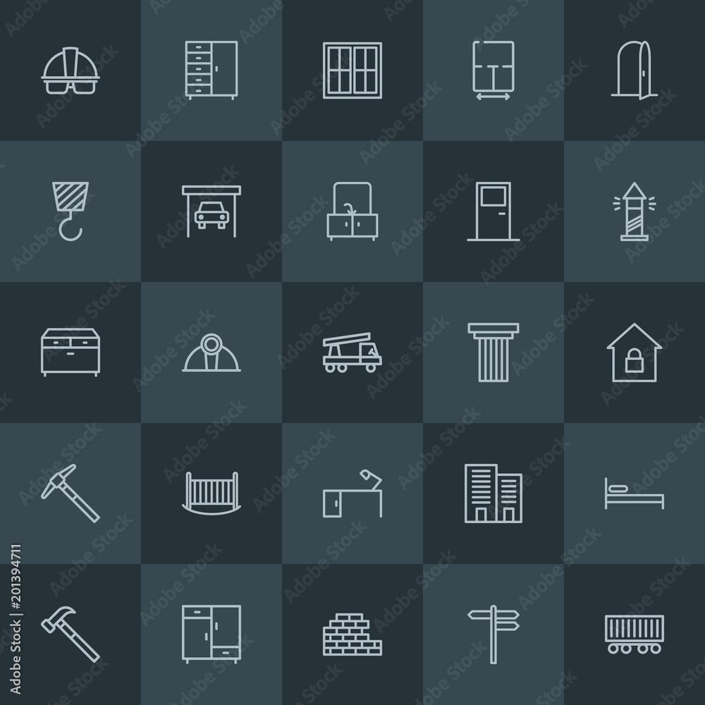 Modern Simple Set of industry, buildings, furniture Vector outline Icons. ..Contains such Icons as entrance, concrete, work, house, door and more on dark background. Fully Editable. Pixel Perfect. Modern Simple Set of industry, buildings, furniture Vector outline Icons. ..Contains such Icons as entrance, concrete, work, house, door and more on dark background. Fully Editable. Pixel Perfect.