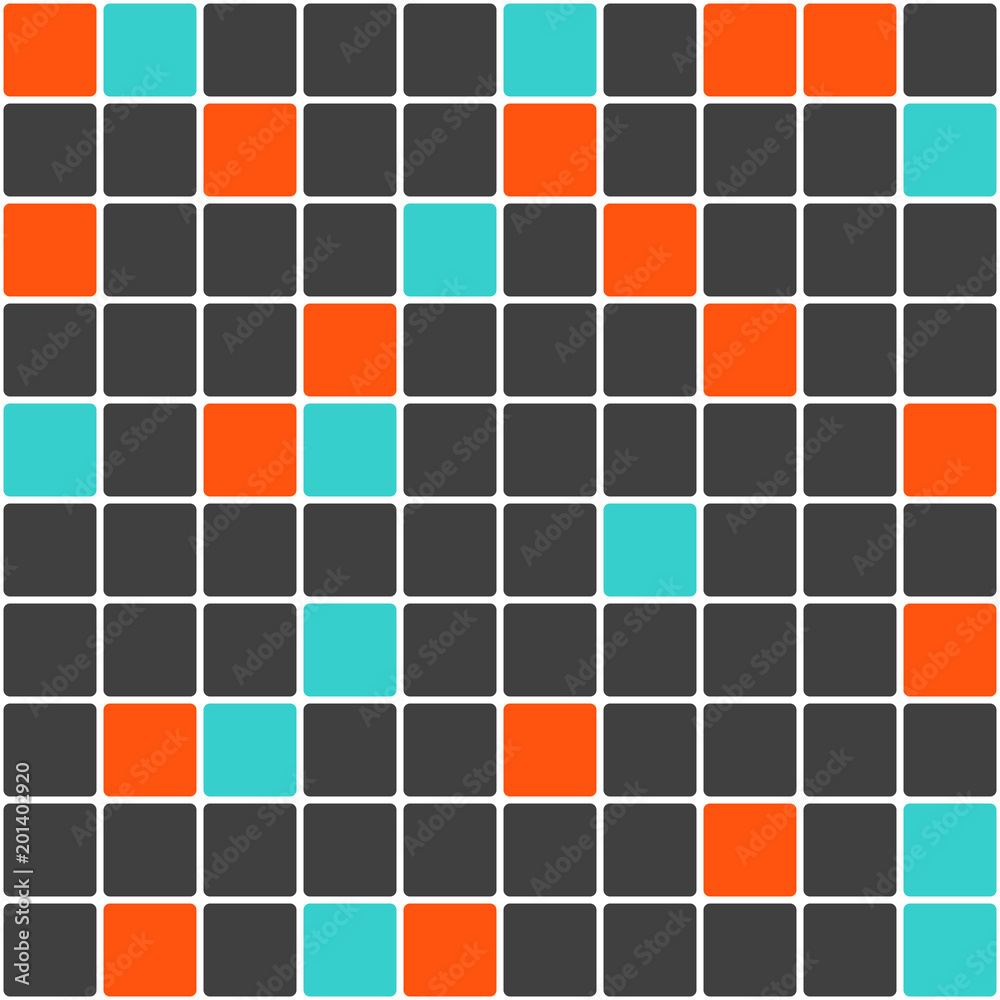 Mosaic for a bathroom or a pool, minimal in 3 colors. Vector illustration. Mosaic for a bathroom or a pool, minimal in 3 colors. Vector illustration.