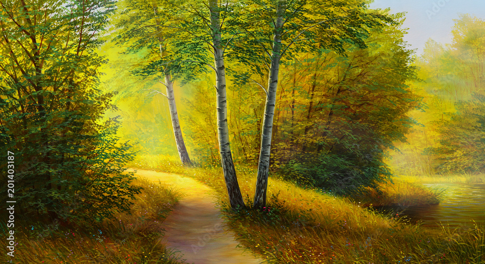 Oil painting landscape