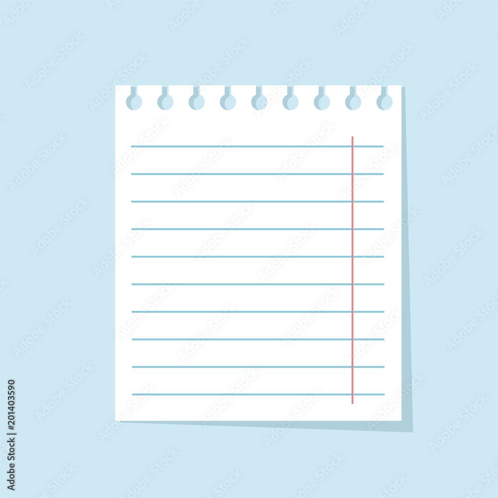 Retro Vector Empty White Paper Sheet with Shadow, stock vector illustration Retro Vector Empty White Paper Sheet with Shadow, stock vector illustration