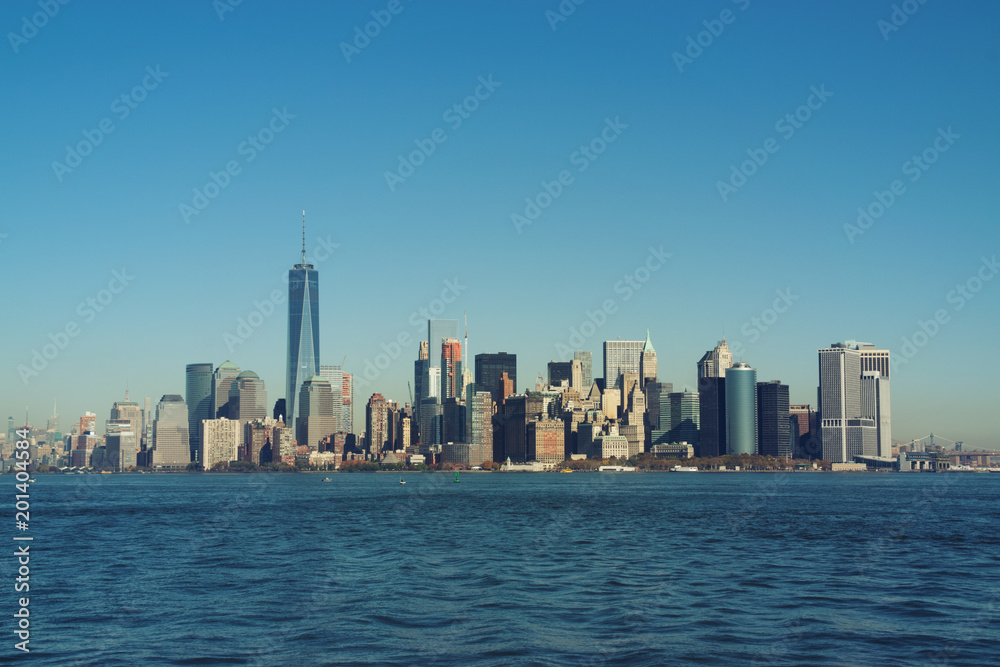 New York Skyline vom Wasser
