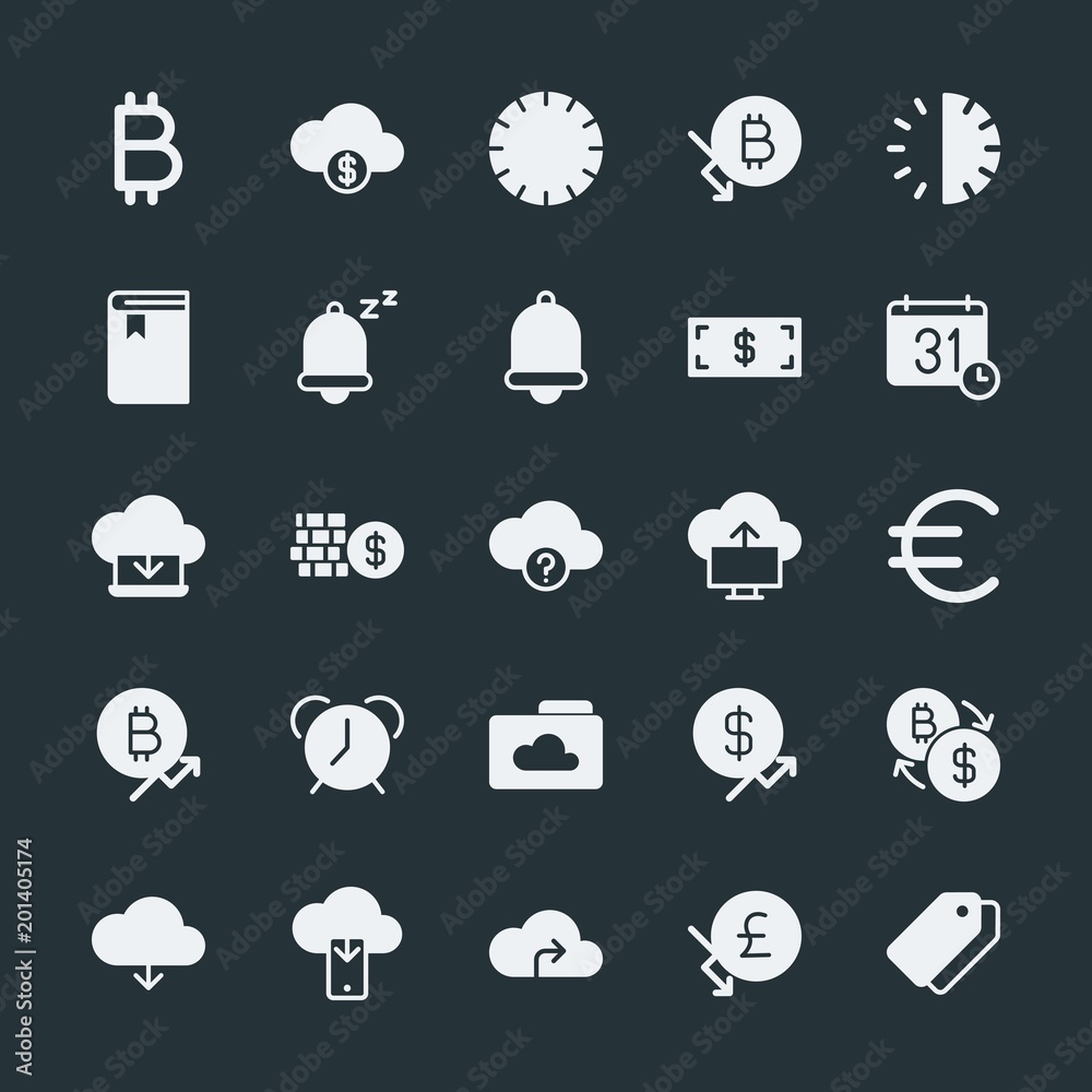 Modern Simple Set of money, cloud and networking, time, bookmarks Vector fill Icons. ..Contains such Icons as transfer, phone, sky, cash and more on dark background. Fully Editable. Pixel Perfect. Modern Simple Set of money, cloud and networking, time, bookmarks Vector fill Icons. ..Contains such Icons as transfer, phone, sky, cash and more on dark background. Fully Editable. Pixel Perfect.