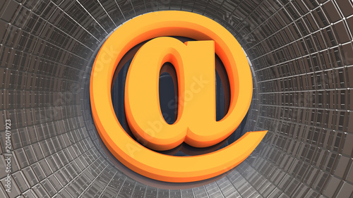 email icon 3d rendering