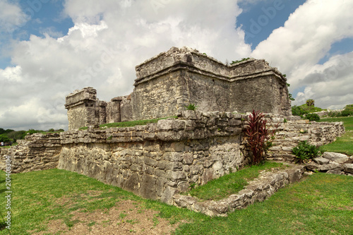 Obraz na płótnie Ruins of Tulum in Mexico w salonie