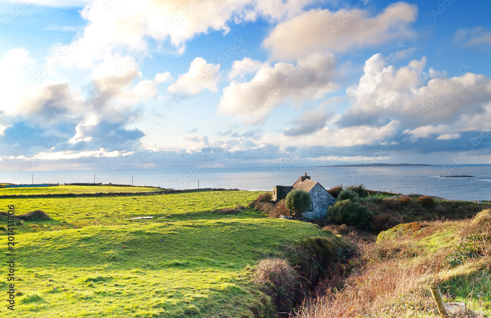 Lonely irish house in Doolin, Ireland