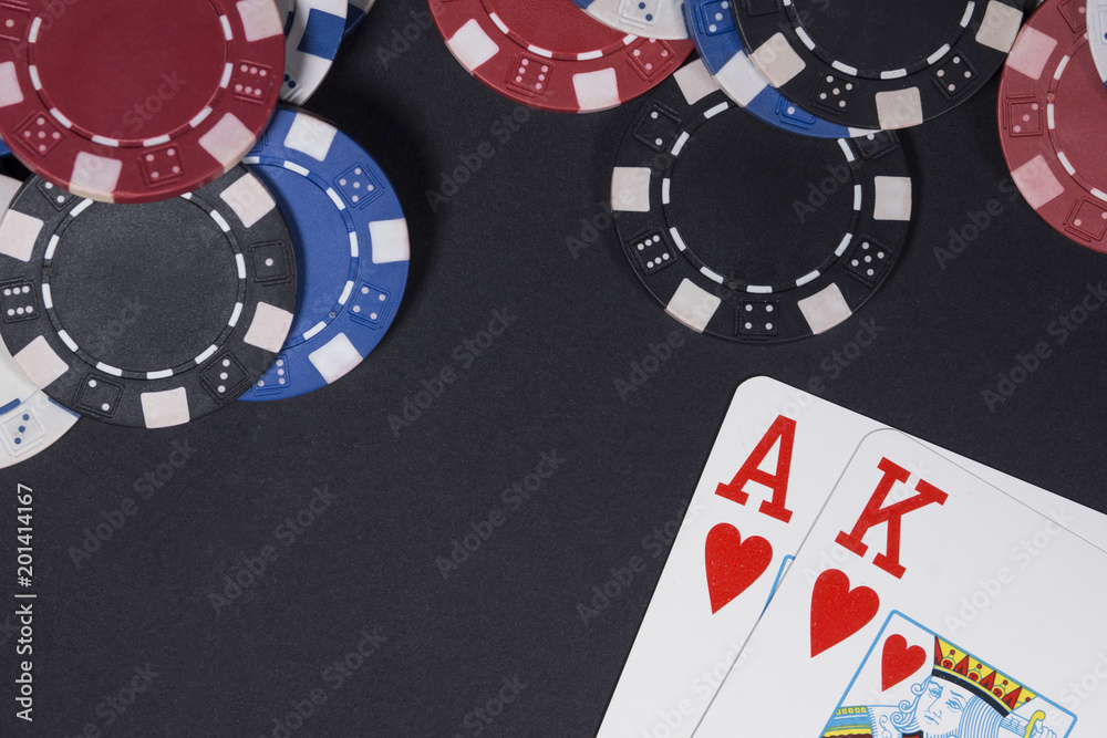 Poker chips and cards. High resolution image for gambling industry. Poker chips and cards. High resolution image for gambling industry.