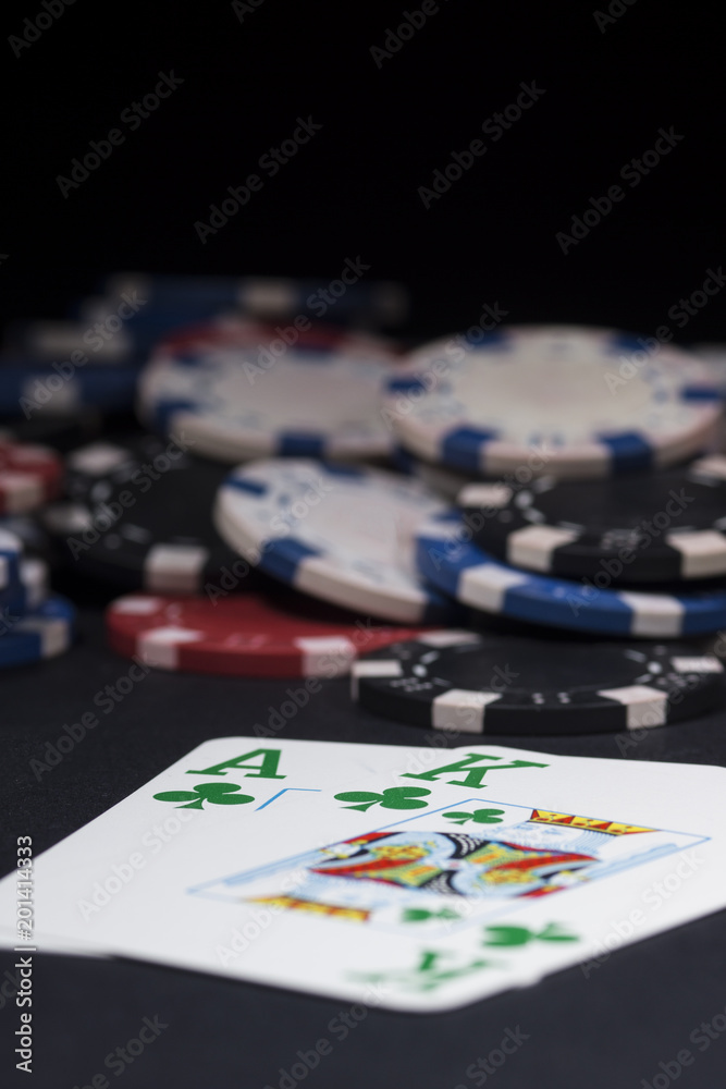 Poker chips and cards. High resolution image for gambling industry. Poker chips and cards. High resolution image for gambling industry.