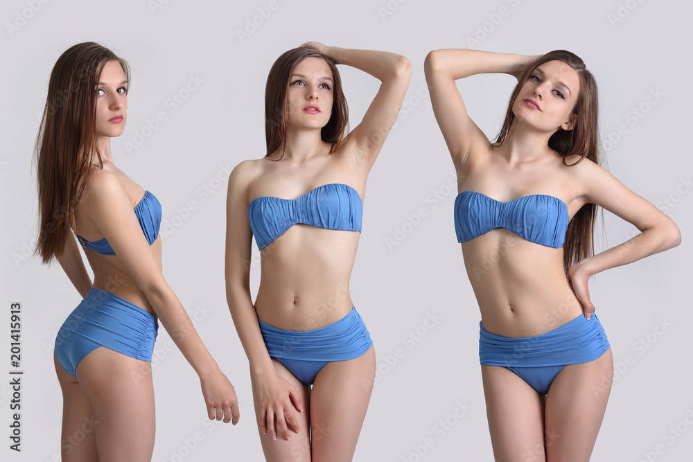 young cute girl posing in bikini young cute girl posing in bikini