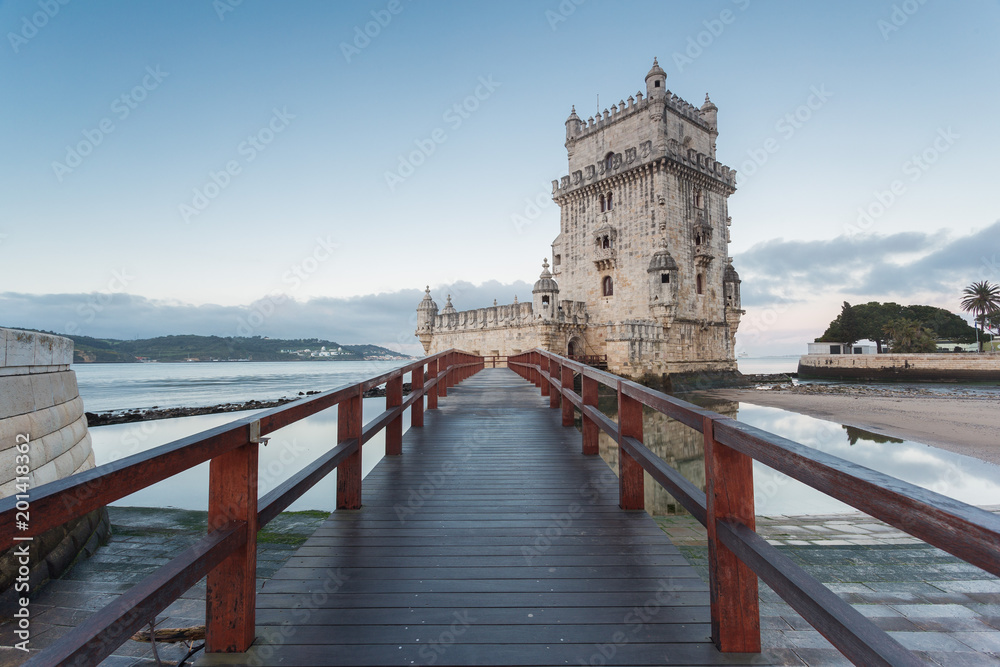 Belem tower is a famous landmark of the portuguese capital, Lisbon