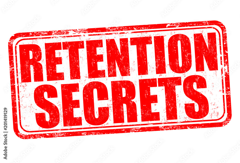 Retention secrets grunge rubber stamp Retention secrets grunge rubber stamp
