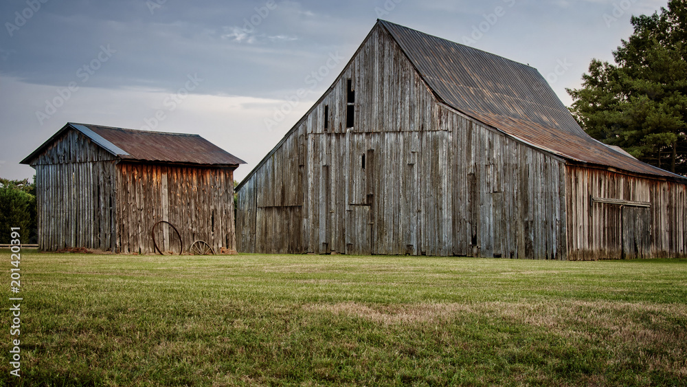 Wooden barn and shed Wooden barn and shed