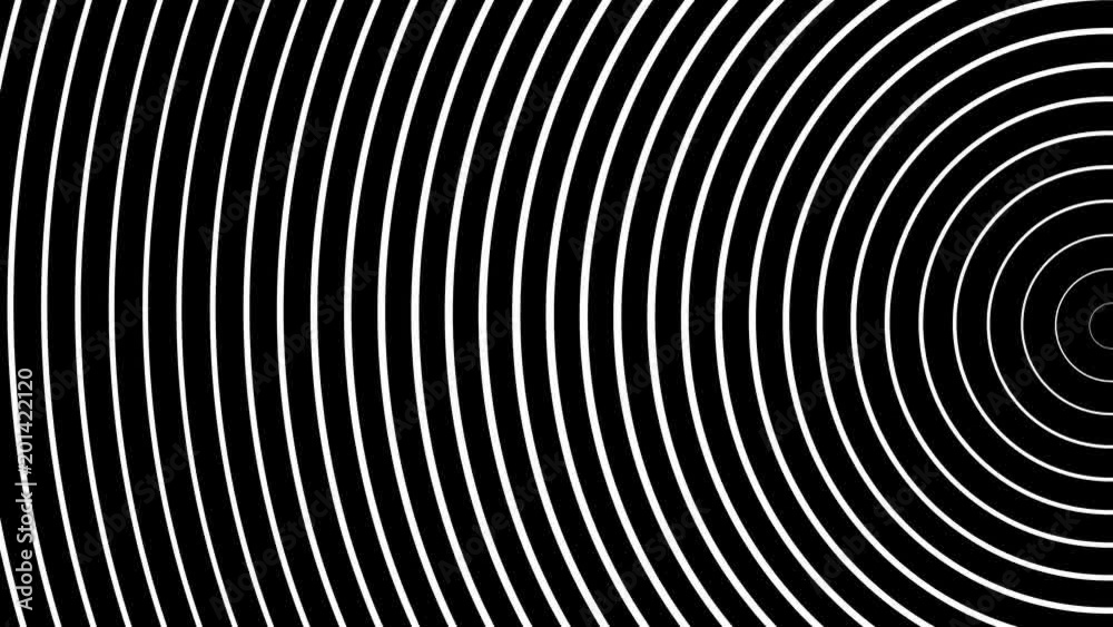 Circle of radiating the pulsed white waves Circle of radiating the pulsed white waves