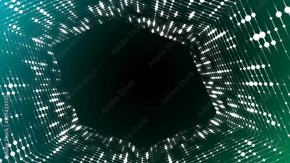 Frame of pulsating elements. Cosmic eye. Place for text. Plexus business background. Multicolored background 2. Seamless loop. Frame of pulsating elements. Cosmic eye. Place for text. Plexus business background. Multicolored background 2. Seamless loop.