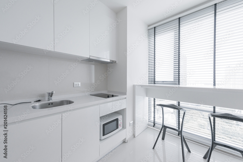 Fototapeta premium Modern gourmet kitchen interior