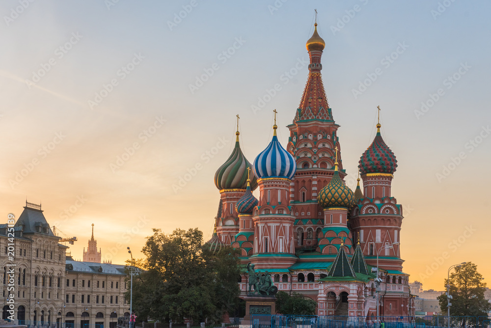 Moscow,Russia,Red square,view of St. Basil's Cathedral