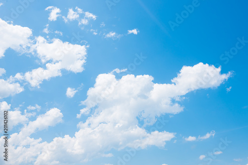 blue sky with cloud