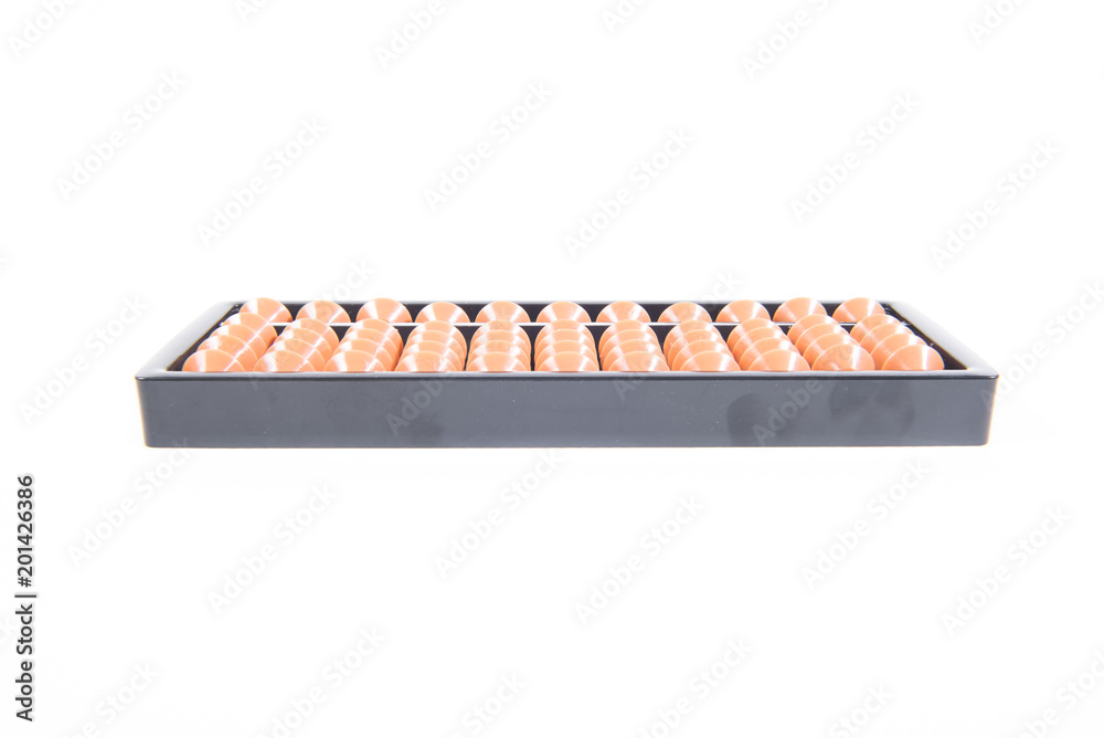 plastic abacus isolate on white background plastic abacus isolate on white background