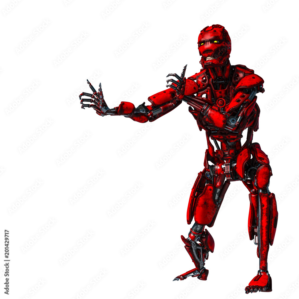 cyborg robot in a mission cyborg robot in a mission