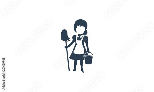 Housekeeper Icon Vector