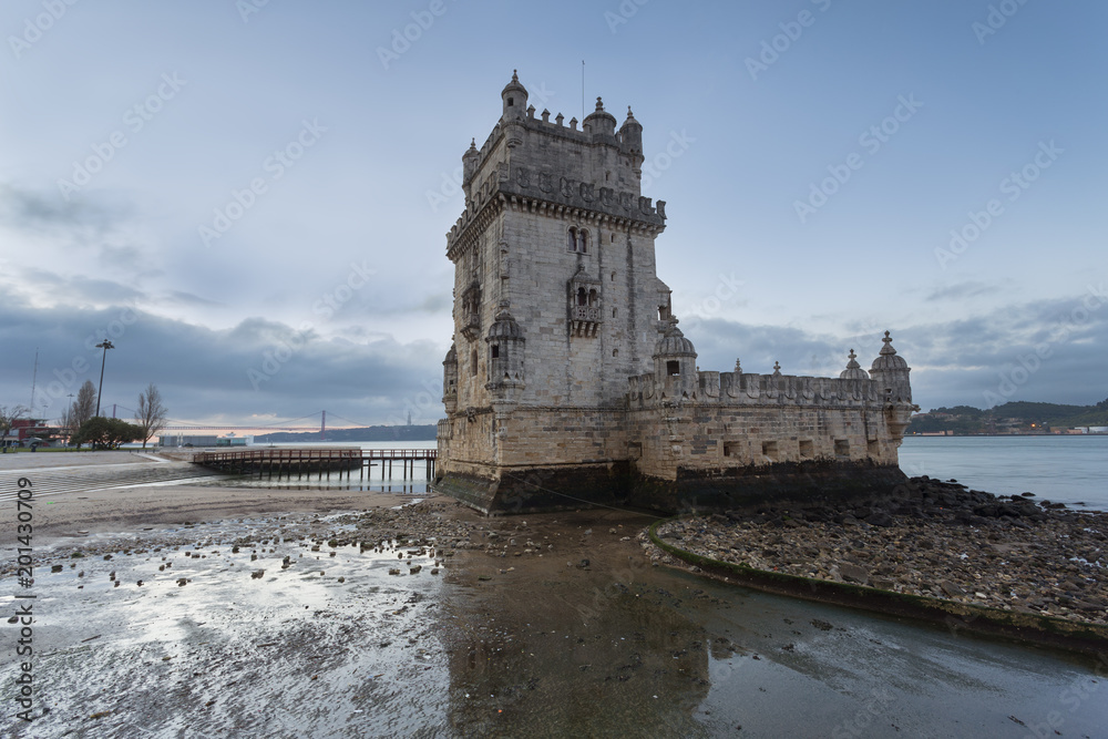 Belem tower is a famous landmark of the portuguese capital, Lisbon