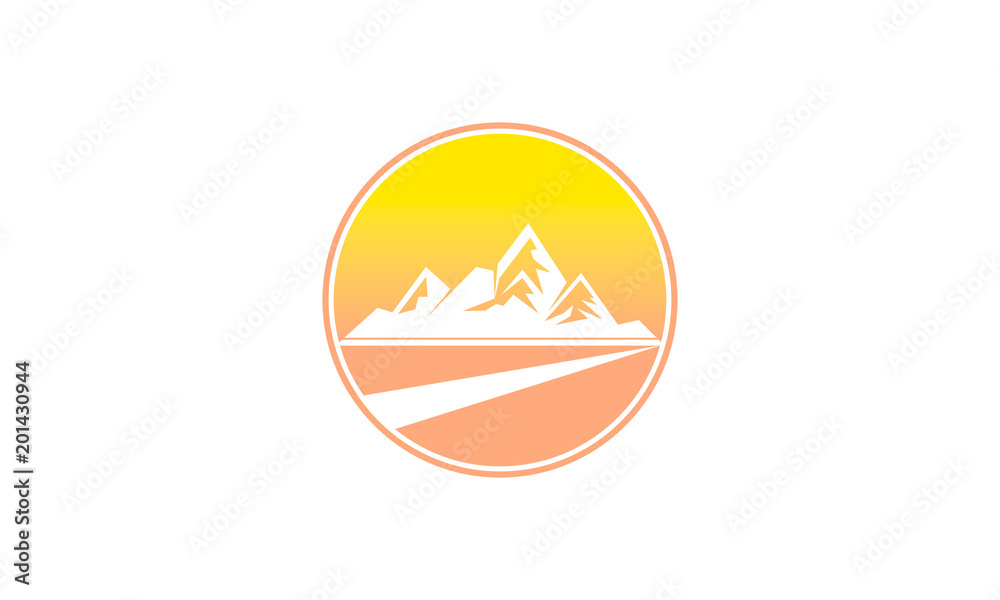 Mountain in the afternoon logo Mountain in the afternoon logo