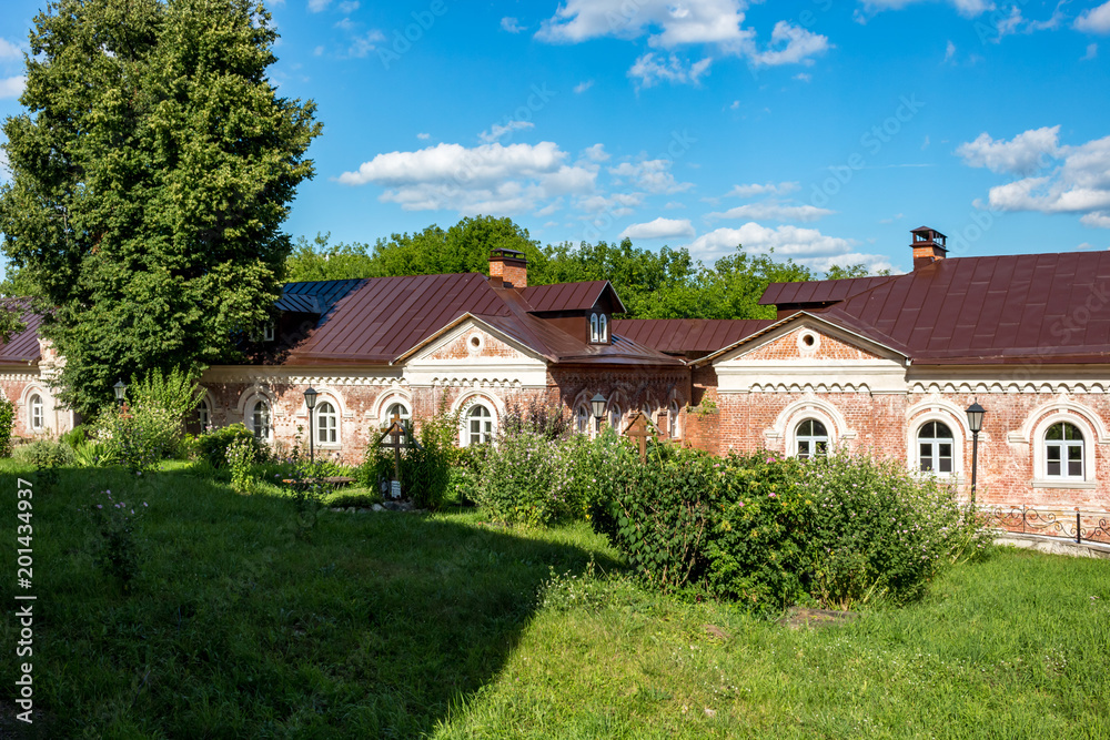 SERPUHOV, RUSSIA - AUGUST 2017: Vvedensky Vladychny Convent (Vvedenskiy Vladychnyi monastyr) in Serpukhov.

