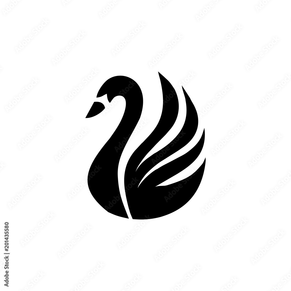 swan logo vector swan logo vector