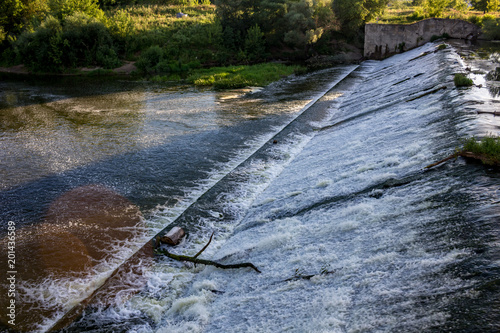 The dam on the Nara River in Serpukhov  Russia  