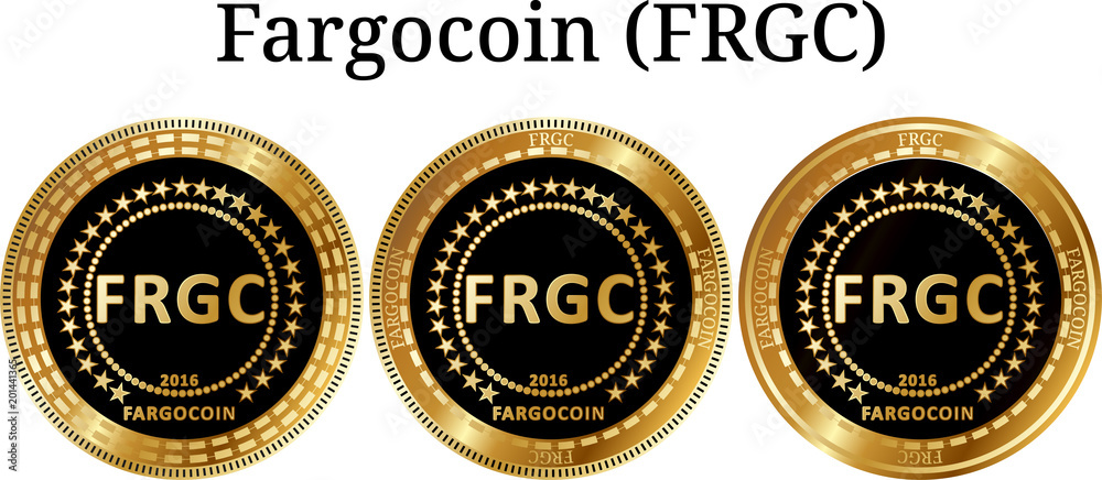 Set of physical golden coin Fargocoin (FRGC)