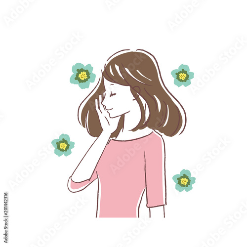 ビューティー　女性のイラスト