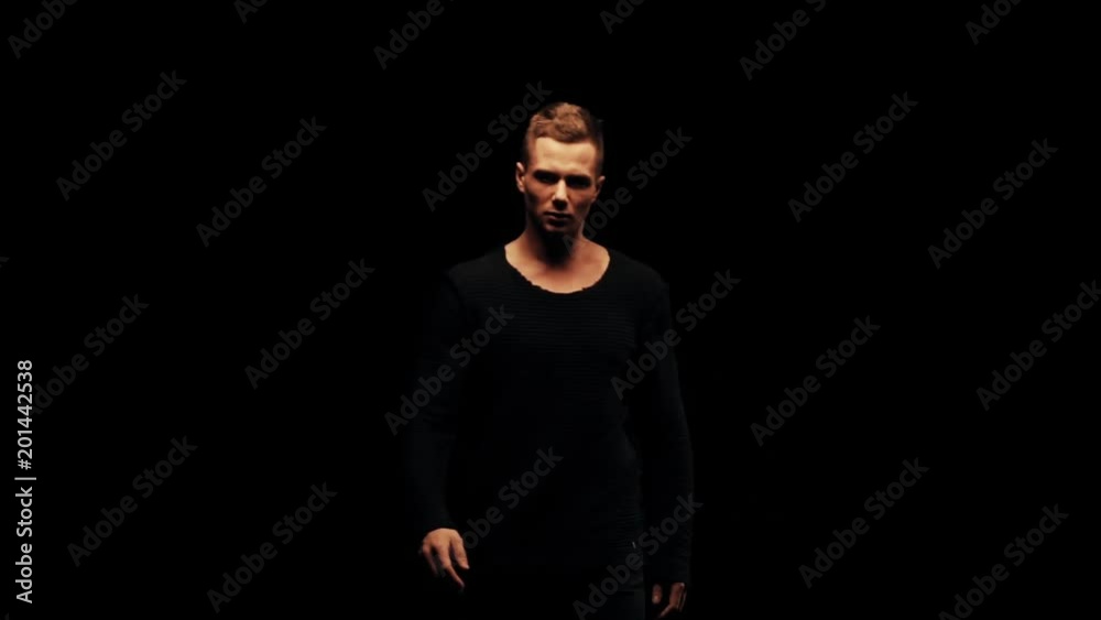 Sexy man on black background Sexy man on black background