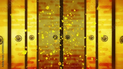 襖 日本文化 和紙 豪華 ループ