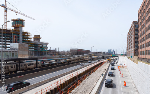 View of a Chicago highway 90 94 photo