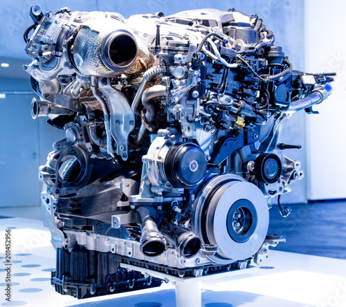 Diesel Engine of Luxury Car