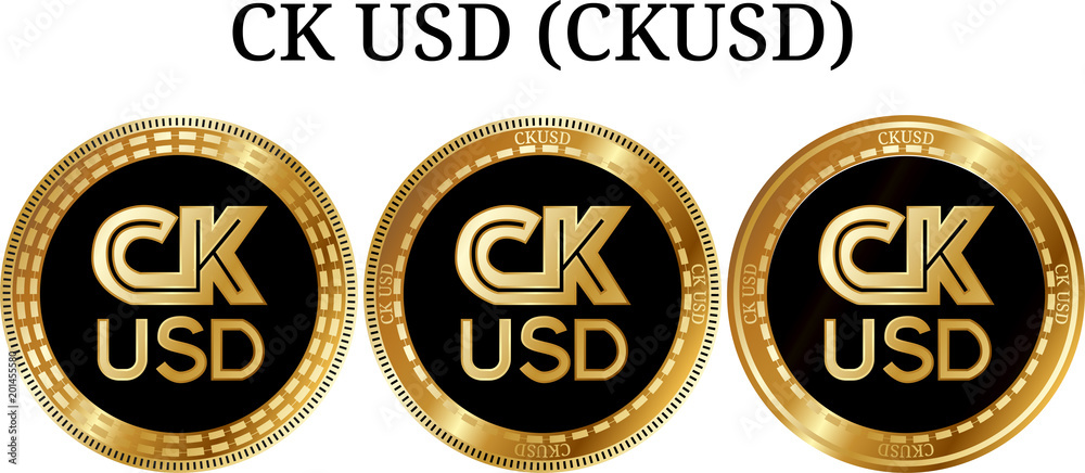 Set of physical golden coin CK USD (CKUSD)