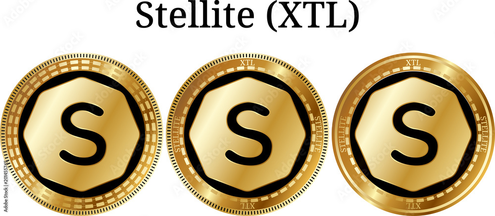 Set of physical golden coin Stellite (XTL)