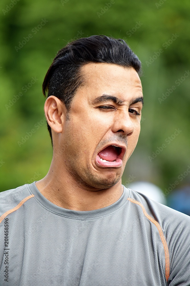 Colombian Male Athlete Winking Colombian Male Athlete Winking