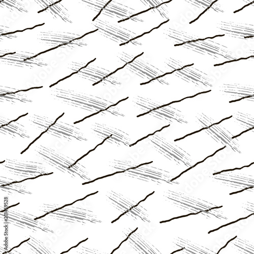 Vector grunge seamless texture of hand-drawn intersecting trembling lines.