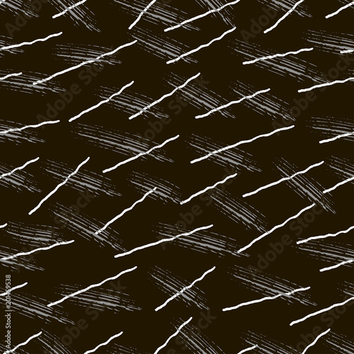 Vector grunge seamless texture of hand-drawn intersecting trembling lines.