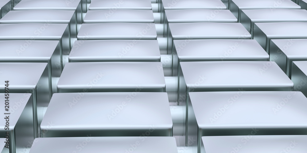 Obraz premium Abstract composition white squares