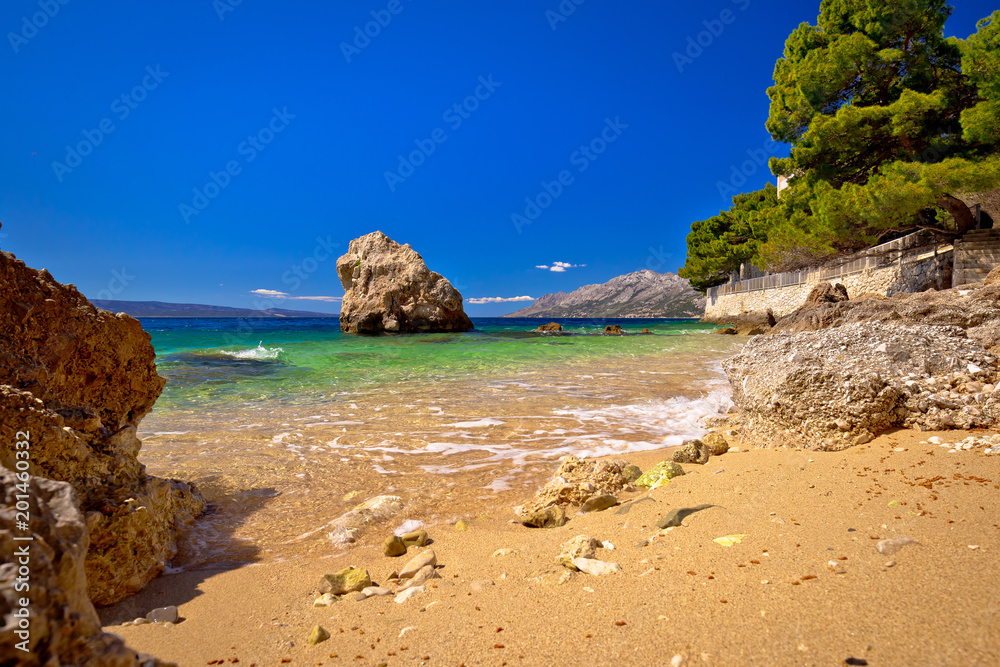 Fototapeta premium Sand beach in Brela view