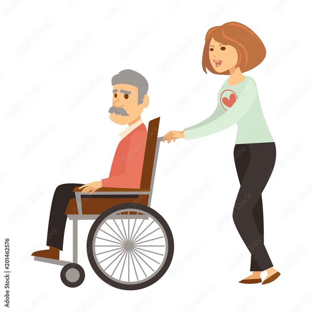 Volunteer work or volunteering people vector nursing Volunteer work or volunteering people vector nursing
