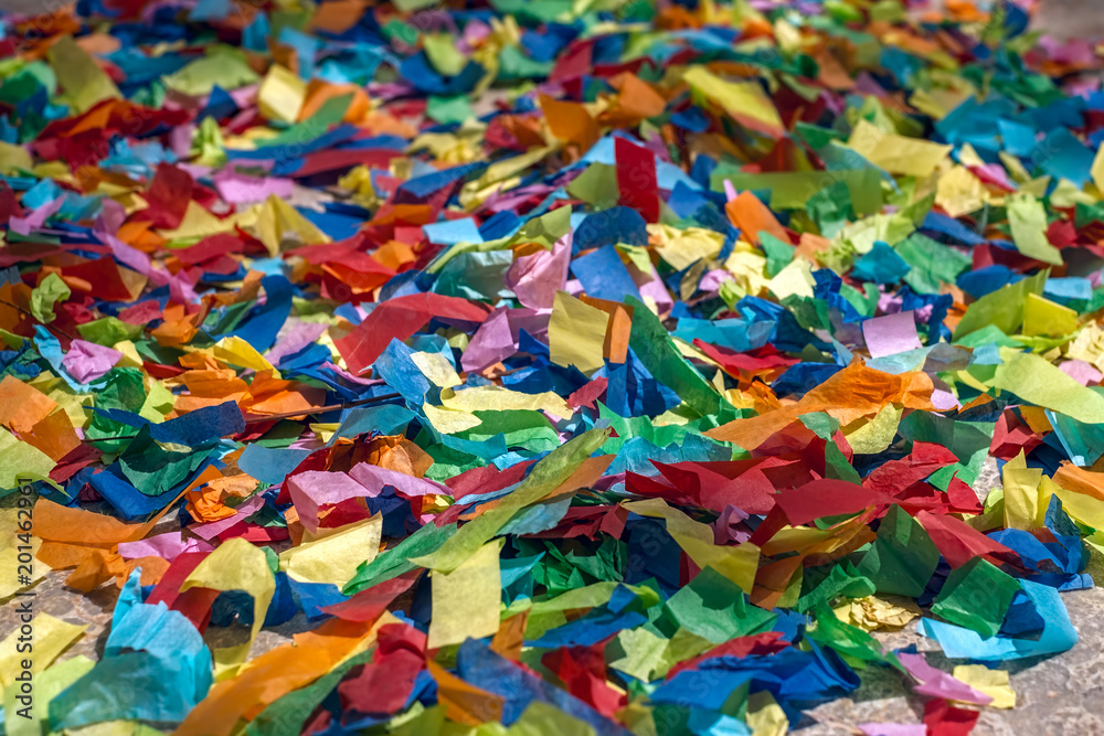 Fototapeta premium festive colorful confetti