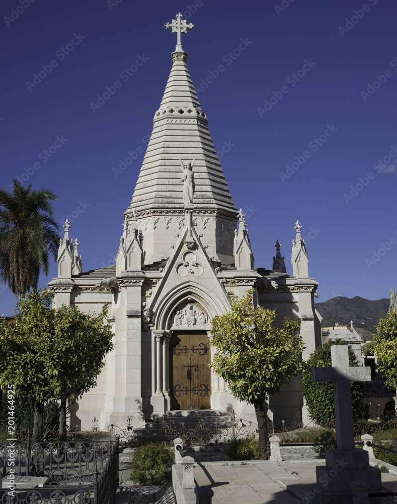 Obraz premium Crypt Cemetery of San Miguel, Malaga