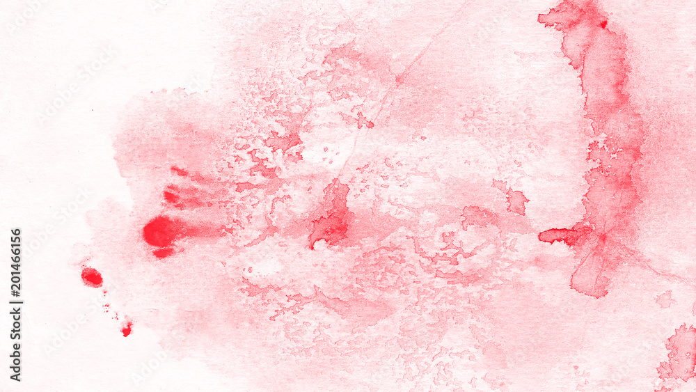 Red and pink watercolor background.