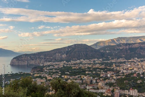 The beautiful view of Sorento, Italy.
