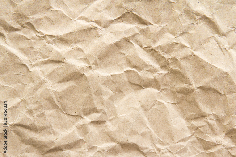 Obraz premium crumple brown recycle paper texture