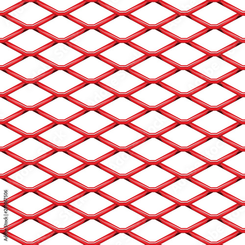 Red chrome Steel Grating seamless structure